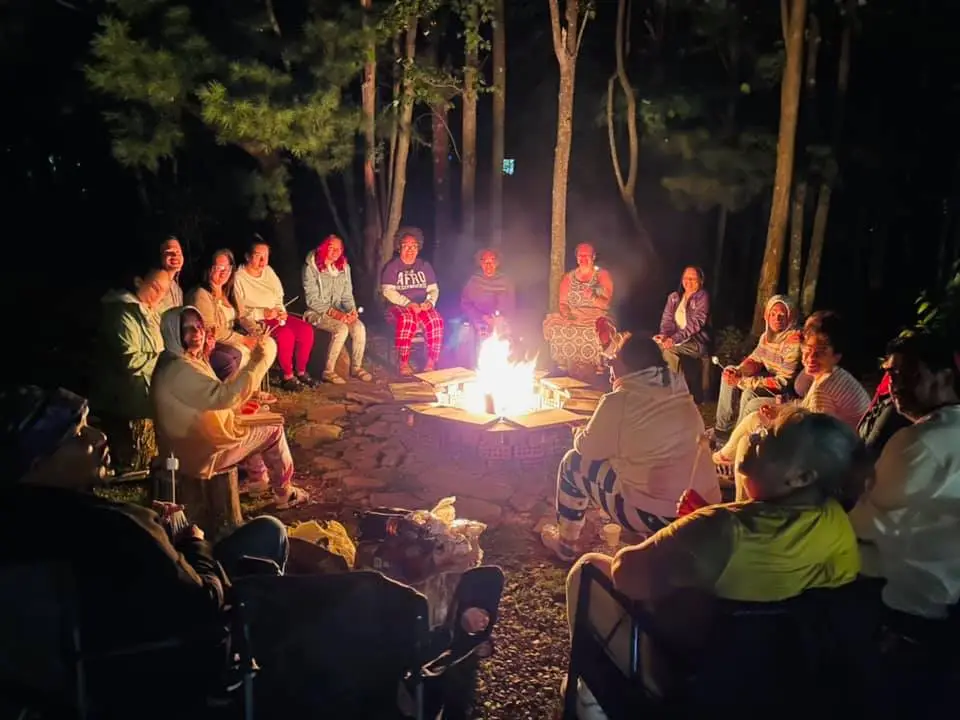 Rubén compartiendo con la comunidad