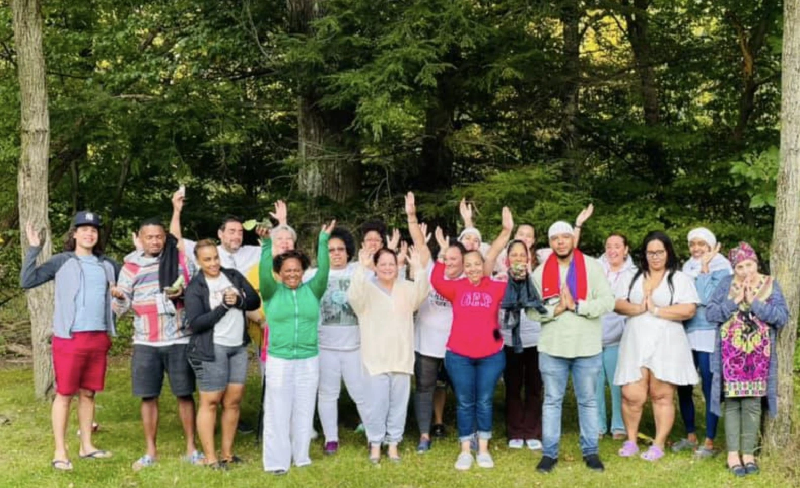 Rubén con su familia espiritual