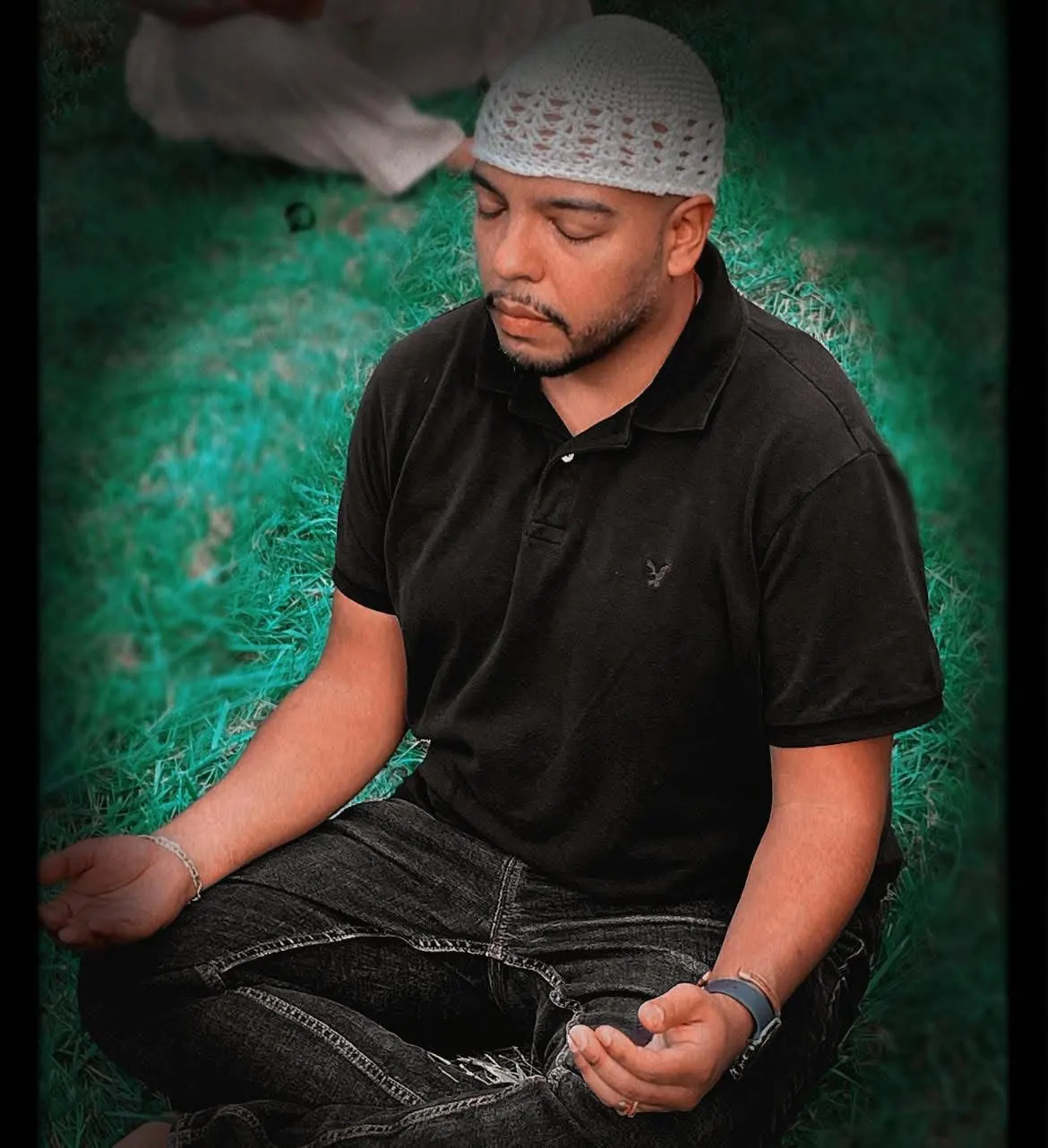 Rubén en meditación profunda