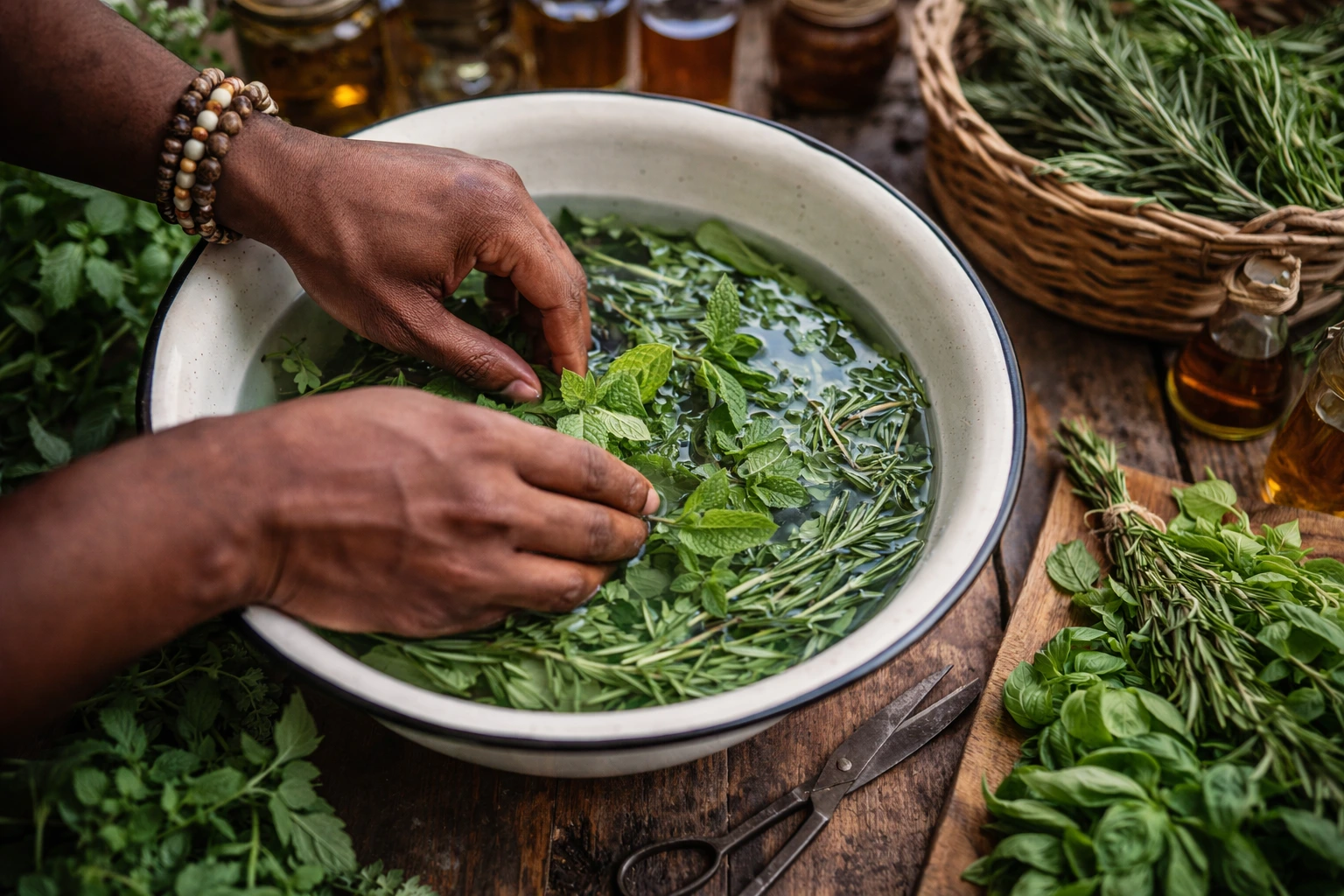 Representacion de una obra espiritual en las 21 divisions conocida tambien como santeria dominicana