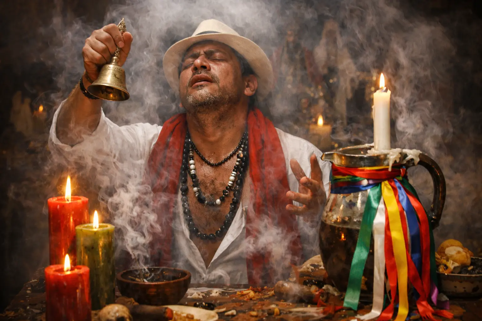 por qué no me monta mi misterio - Servidor de la 21 Divisiones invocando su misterio en ritual espiritual