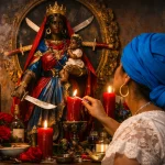 Servidora de misterios atendiendo a erzulie danto