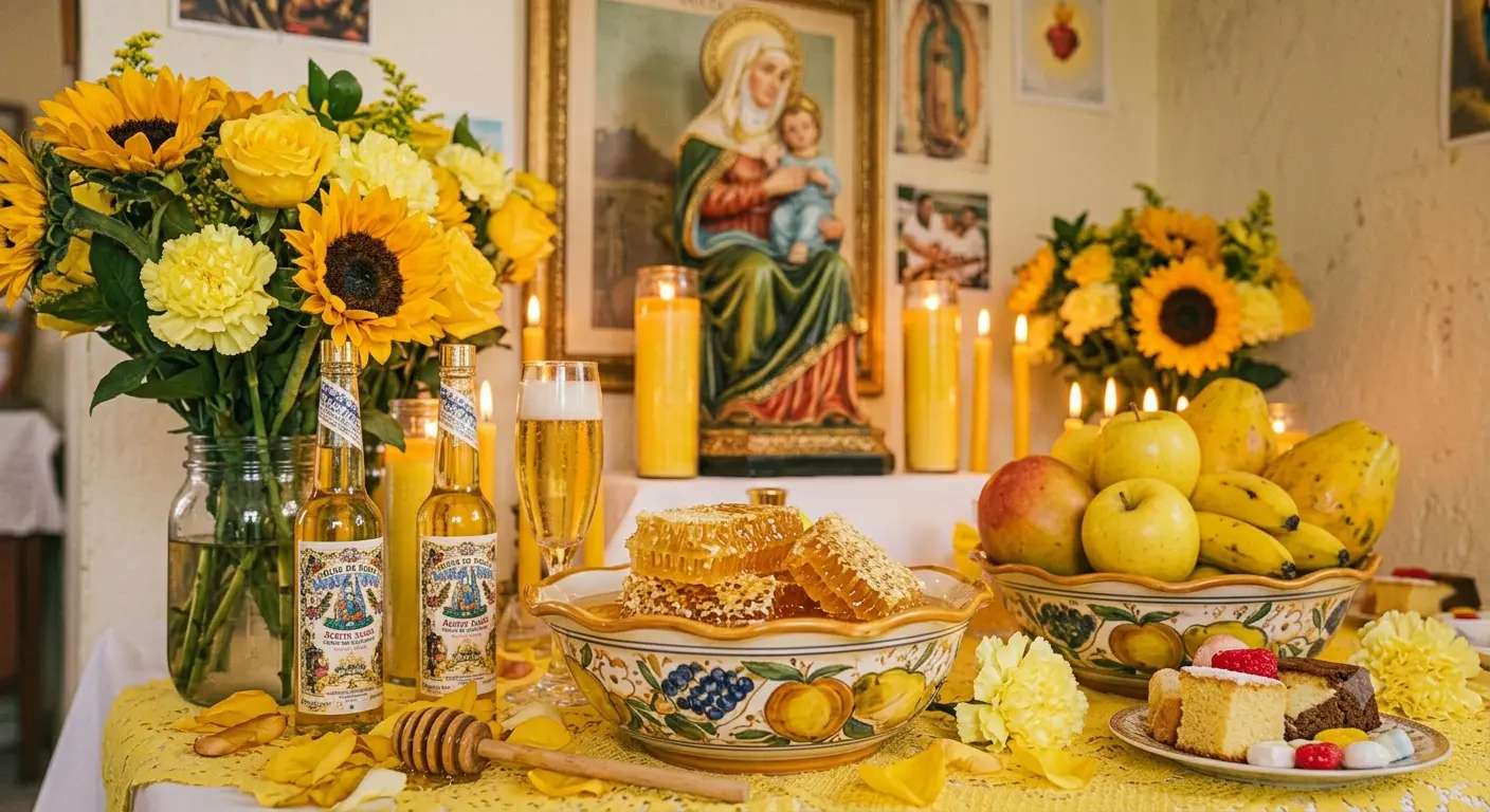 Anaisa Pye Altar: Complete Guide & What to Offer Her 4 Traditional offerings for Anaisa Pye: honey, sweet fruit, and fresh yellow flowers