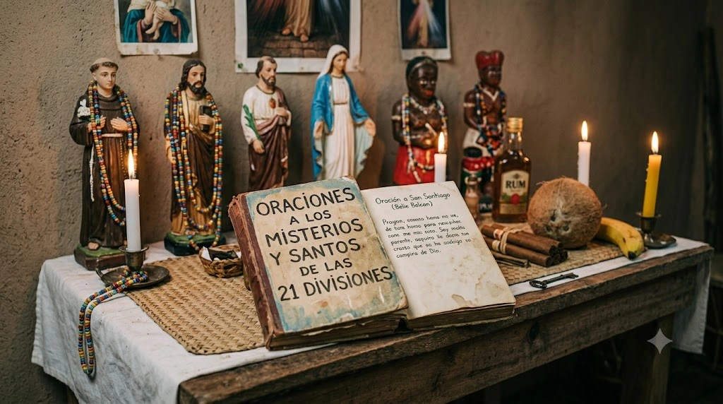 Oraciones de las 21 Divisiones: Guia Devocional Completa 4 Oraciones católicas a los santos que se sincretizan con los misterios de las 21 Divisiones