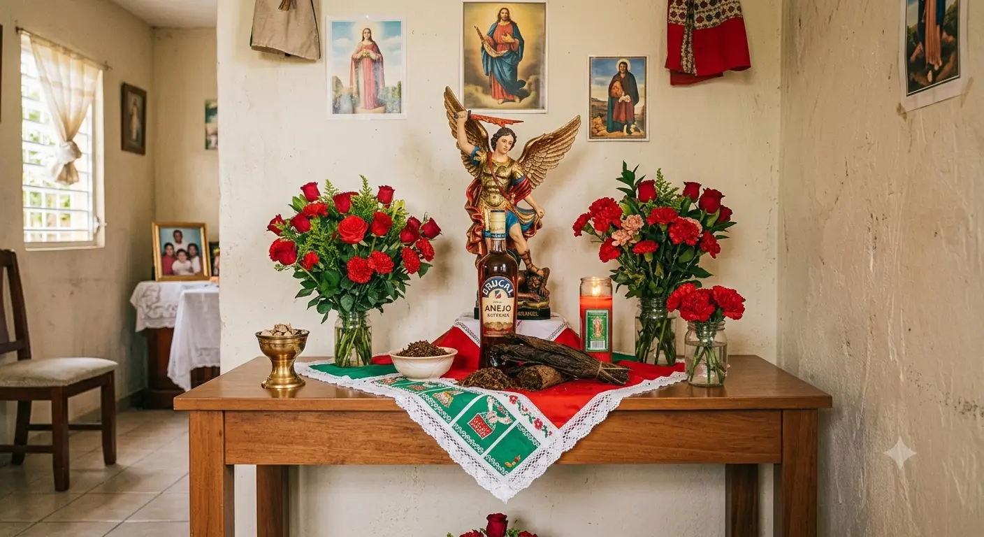 Cómo armar tu altar a Belie Belcan sin cometer los errores más comunes 4 Ubicación correcta del altar de Belié Belcán dentro del hogar, a altura media y espacio limpio
